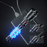 🔦 Linterna recargable Linterna LED de 2000 lúmenes rechargeable USB, linterna con zoom súper brillante portátil, luz portátil resistente al agua IPX6, 4 modos para trabajar durante mucho tiempo,