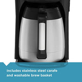 ▶ BLACK+DECKER  12-Cup Thermal Coffeemaker, Black/Silver
