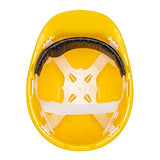 ▶ PRETUL Casco de seguridad, color amarillo, Pretul, de polietileno