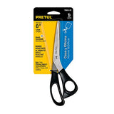 Tijeras para estilista en acero inoxidable, 6" + Pretul TINOX-8C, Tijera para casa y oficina en acero inoxidable, 8" Truper TIPE-6,