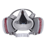 ▶ Juego de 10 piezas de respirador reutilizable de media cara con 2 filtros reemplazables