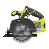 ▶ RYOBI  Juego de herramientas de iones de litio P1819 18V One+ (6 herramientas: taladro, destornillador de impacto, sierra de vaivén, sierra circular, multiherramienta, luz de trabajo LED, batería de 4.0 Ah y 1.5 Ah, cargador y bolsa) de Ryobi
