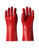 ▶ Guantes resistentes a los productos químicos  PVA, reutilizables, resistentes con forro de algodón, protección de ácidos, alcalinos y aceite, talla grande