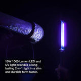 🔦 Linterna recargable NEIKO Cordless COB LED and UV Work Light | Max 1000 Lumens | 8 Hour Run Time | Rechargeable 4000 mAh Li-Ion Battery | USB Charging | 5 Modes: 1000, 800, 600, 400, 200 Lumens | Magnetic Hooks