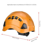▶ Casco de protección industrial, material de calidad cómodo de llevar Casco de seguridad de tela suave para espeleología(28 * 21 * 18cm-naranja)