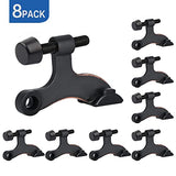 ▶  Resistente bisagra Pin Tope de Puerta níquel Cepillado, Ajustable irrompible, 2.5 x 2 x 0.5", 8 Paquetes, Oil Rubber Brass