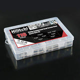 💢 Hilitchi - Tornillos de cabeza avellanada de remache M6 x 20/30 / 40/50 / 60/70 / 80 mm, surtido de tuercas de barril para muebles