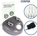 ▶ Guía láser dual Zone Tech de asistencia de estacionamiento para garaje, profesional de alta tecnología, ajustable, de 360 grados a ángulos más anchos, sensor con adaptador de CA y pila de respaldo para coche/automóvil.