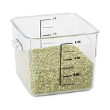 Rubbermaid Commercial contenedor Ahorra Espacio, Solo contenedor, Transparente