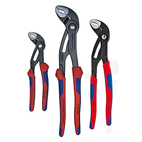 ▶ KNIPEX Tools - Juego de cobra multicomponente de 3 piezas (7, 10 y 12)