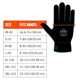 ▶ ERGODYNE  Guantes de trabajo  de invierno impermeables con revestimiento gris, mediano, 2 unidades