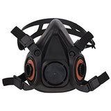 Jabey Respirador Reutilizable de Media Cara 6200 de Gas Protección respiratoria Respiradores para Pintar Vapor orgánico Soldadura Pulido Carpintería y Otra protección Laboral