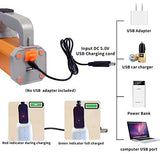 🔦 Linterna recargable GEPROSMA Linternas de Mano Recargable Led Alta Potencia 8000 LM Potente Grande Batería 10000mAh de Larga Duración Impermeable, Luz Camping Brillante, Teléfono con Carga USB
