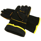 ▶ Guantes de soldador negros resistentes