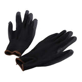 ▶ Guantes Antiestáticos de nylon, guantes de revestimiento de PU Los guantes de seguridad de trabajo resistentes al desgaste protegen las manos para jardinería, industria química, etc.(L)