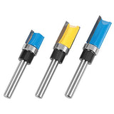 ▶ 3 Unids 1/4 Pulgadas De CarpinteríA Fresa Fresa Cojinete Buje Trim Router Bit Set Edge Edge Slotting Router