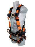 Frontline Fall Protection 50CTB Combat Economy Series Arnés de cuerpo completo con hebilla de lengua cinturón y piernas (tamaño S) | Cumple con OSHA y ANSI
