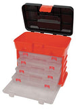 ▶ Caja de herramientas con sistema de estantes de plástico W54042 con 4 organizadores