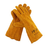 ▶ Guantes de soldador resistentes, para horno/parrilla/chimenea