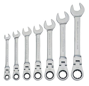 CRAFTSMAN Juego de Llaves Combinadas Métricas con Matraca Reversible 7 Piezas