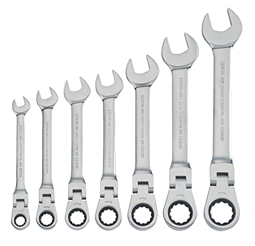 CRAFTSMAN Juego de Llaves Combinadas Métricas con Matraca Reversible 7 Piezas