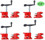 ▶ Juego de 4 abrazaderas para tubos de madera de 1,27 cm