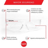 ▶ Paquete de 2 Lentes Médicos Seguridad con Protección Antivirus Antiempañantes, Antirayaduras y Transparentes | Lentes Gogles Quirurgicos Herméticos Industriales Protectores Personales