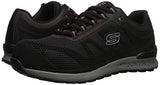 Skechers Bulkin - Zapato industrial para hombre, Negro, 9 US