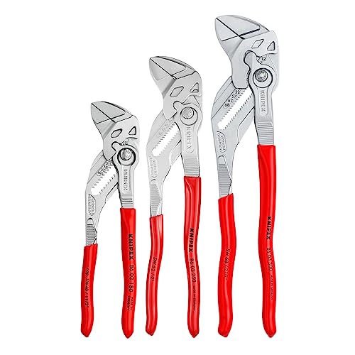 ▶ KNIPEX Tools Juego de llaves inglesas (3 piezas)
