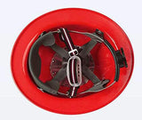 ▶ Casco de Aluminio Sombrero Grande Parasol Parasol Punto de Choque Casco Exterior Casco Duro (Color: Rojo)