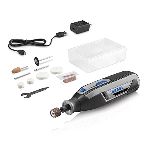 ▶ DREMEL - Herramienta giratoria inalámbrica de iones de litio de 4 V, velocidad variable, multiusos, carga USB, fácil cambio de accesorios, perfecto para bricolaje ligero y manualidades