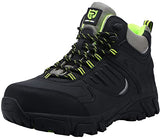 ▶  LARNMERN Botas con Punta de Acero para Hombre, Resistentes al Agua, Antideslizantes, disipativos, a Prueba de pinchazos, para Hombres, Zapatos de Seguridad en el Trabajo(26.5 cm, Verde Negro)