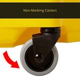 ▶ Rubbermaid  Commercial WaveBrake - Sistema de Trapeador Combo de Cubeta y Escurridor de Presión Lateral, 26 Cuartos, color Amarillo