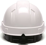 ▶ Casco Seguridad  Gorro duro estilo casquillo, suspensión de trinquete de 4 puntos, color blanco
