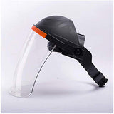 Pantalla Facial Anti-Salpicaduras - Protección Facial de Seguridad Industrial Pantalla Facial Transparente Aislamiento Cubierta de Cara Completa Sombrero Protector Casco con Visera Transparente