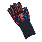 ▶ Guantes ignífugos Resistentes al Fuego Alta Temperatura 500/800 Grados Horno microondas Horno Cocina Guantes Antideslizantes Guantes