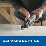 ▶ DREMEL -  Multi-Max MM20V-01 Kit multiherramienta oscilante inalámbrico con (1) batería, gris