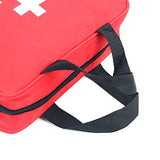 PAXLamb Bolsa plegable de primeros auxilios vacía bolsa de almacenamiento médica bolsa de almacenamiento plegable roja para kits de primeros auxilios de emergencia, kit de primeros auxilios, aspiradora (rojo con tamaño de 9,8 x 7,1 x 3,1 pulgadas)