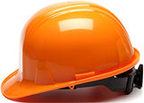 ▶ Casco de seguridad con carraca de 6 puntos, color naranja
