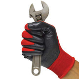 Grease Monkey - Guantes de trabajo con revestimiento de nitrilo y agarre