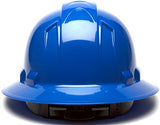 Pyramex Safety Products HP54160 Ridgeline Full Brim Hard Hat, 4 Pt. Ratchet, Blue