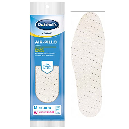 ▶ DR SCHOLL'S  Plantillas Air-PILLO de  // Amortiguación ultrasuave y comodidad duradera con dos capas de espuma que se ajustan a cualquier zapato, un par