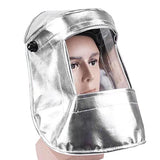 ▶Casco de soldadura de papel de aluminio Capucha de visibilidad PC Lente Soldador Casco de seguridad Casco de soldadura de Gas Sombrero