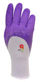 ▶ Guantes Jardinería para mujer con revestimiento de látex de nailon y microespuma, agarre texturizado, paquete de 3 pares