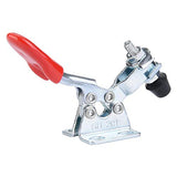 ▶ 5 Piezas Abrazadera Horizontal,Hierro Galvanizado Vertical Tipo Palanca de Sujeción de Mano Herramienta de Liberación Rápida(GH-201)