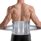▶ Cinturón de protección Lumbar para hombres y mujeres (gris-l Talla)