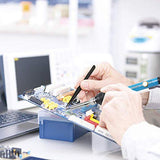 ▶ Kit del Soldador Set de Soldadura 60W 110V con Temperatura Ajustable 5pcs Puntas Bomba de Desoldadura ,Soporte, Pinzas Antiestáticas y Tubo de Soldadura para Uso Reparado Variamente