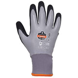 ▶ ERGODYNE  Guantes de trabajo  de invierno impermeables con revestimiento gris, mediano, 2 unidades