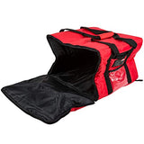 Rubbermaid Commercial Products FG9F3800RED PROSERVE Insulated Professional Delivery Bag, Pizza Catering Bag, Small, Red