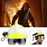 ▶Casco de casco duro para rescate de emergencia, equipo de protección personal, faro y gafas con faro